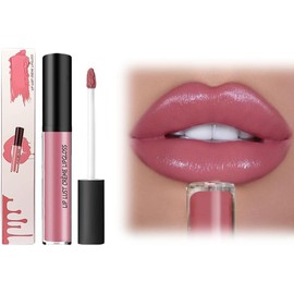 Brillo de labios en crema 12 colores, lápiz labial de nueva textura 2026 Color crema 12 colores, lápiz labial de terciopelo hidratante resistente al agua, antidecoloración y de larga duración (#5)