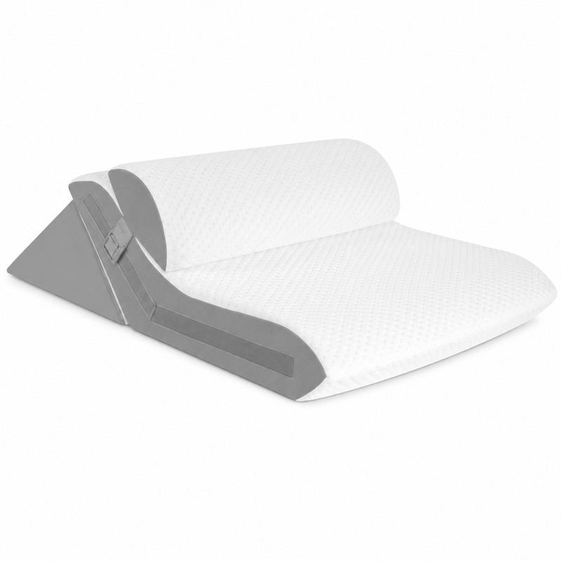 3-Piece Adjustable Wedge Pillow Set for Elevated Rest – Folding