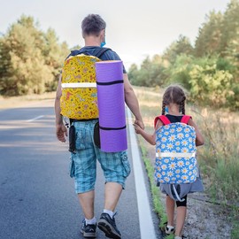 Waterproof Backpack Cover for Kid, Waterproof Rucksack Cover Reflective Backpack Cover Backpack Rain Cover School Bag Rain Cover for Boys Girls Outdoor Camping Hiking (Daisy)