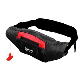 Eyson Inflatable Life Jacket Triangle Waist Bag Manual (Black)