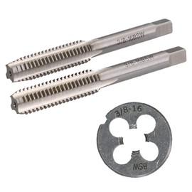 3/8" x 16 BSW Whitworth Tap & Die Set Taper Plug & Die Tungsten Steel