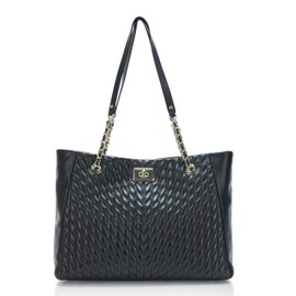 Karl Lagerfeld Paris Women's Handbags TOTE,BLK/GOLD,1 SZ