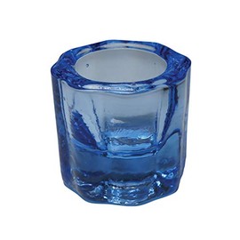 Smart Dappen Dish - Premium Glass Mixing Dish - Sold in 4 Packs - Multiple Color Options (Blue)