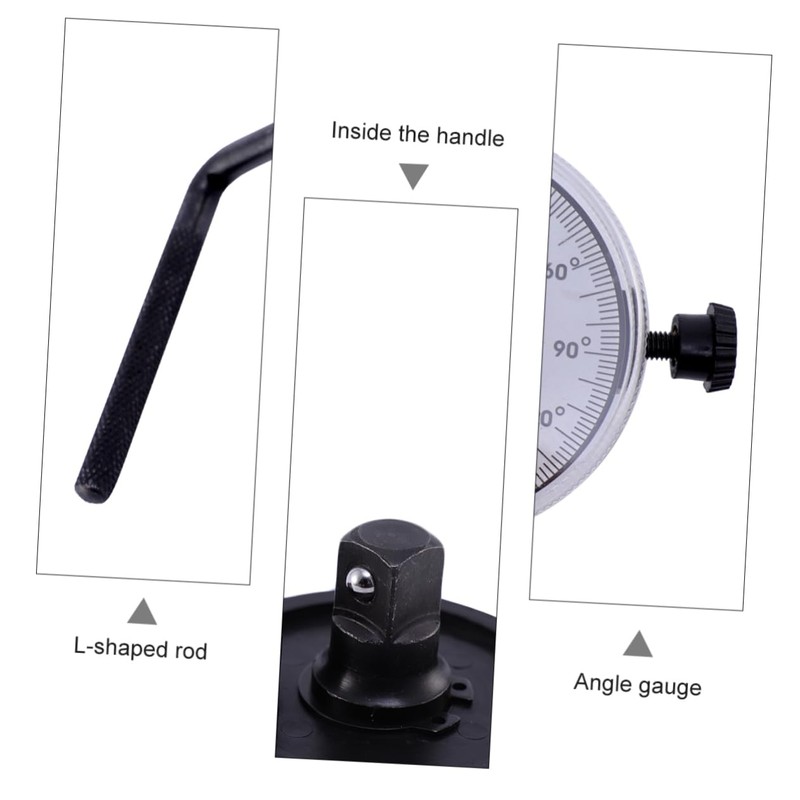 Operitacx Adjustable Torque Wrench Gauge for Accurate Angle Measurement Durable