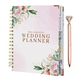 DL Davis Lorence Wedding Planner Book & Organizer 2024, Planner for Bride - Light Pink, Spiral Bound, 112 Pages