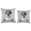 German Shorthaired Pointer Dog Throw Pillow