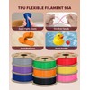DURAMIC 3D TPU Filament 1.75mm Black White Flexible Filament 95A,