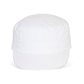 TOP HEADWEAR Cotton Adjustable Cadet Caps - White