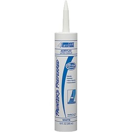 FixtureDisplays 10 oz. White Painters Preferred Acrylic Latex Caulk Plastic Tube 12/pk