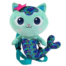 CYPBRANDS Plush Backpack with Zipper and Adjustable Straps Plush Ideal for Boys and Girls Mermaid Plush Toy 32cm
