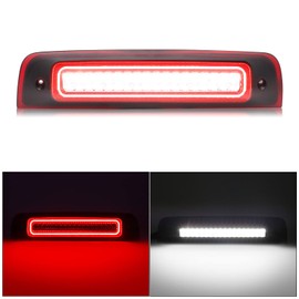 SHINEFIT LED Third 3rd Brake Light Compatible with Ram 1500 2009-2018/ Ram 2500 3500 2010-2018/ Ram 4500 5500 2011-2018, Clear Lens Rear Center High Mount Stop Brake Light Cargo Lamp