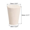 uxcell White Tapered Shaped Solid Rubber Stopper for Lab Tube