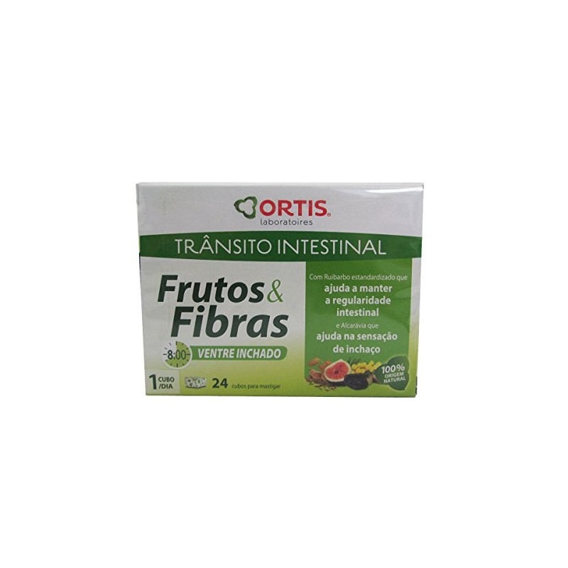 Ortis Fruits And Fibers Intestinal Transit Swollen Belly 24 Cubes