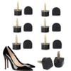 6 Pairs High Heel Tips Shoes Replacement Kit Black Non-Slip