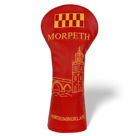 Morpeth Northumberland Golf Driver Headcover – Premium Leather Cover – Unique Town Design