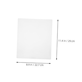 TEHAUX 8pcs Clear Plastic Page Protectors: 21.6x28cm Inner Sleeves for Photos Documents - Office School Use Paper Sheet Protectors