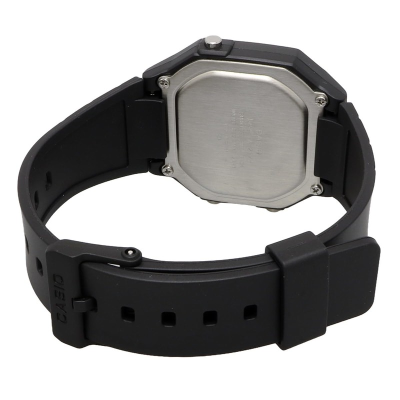 Casio W-217 Series Standard Digital Men's Watch, Black W-217H-1AV