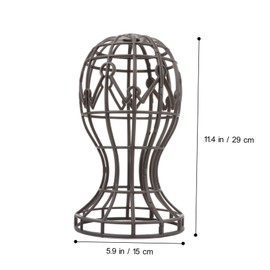 NOLITOY 2Pcs Portable Wig Holder Stand for Hair Styling Display Safe Smooth Surface for Wigs Hats Glasses Hairdressing Practice Beauty Accessories