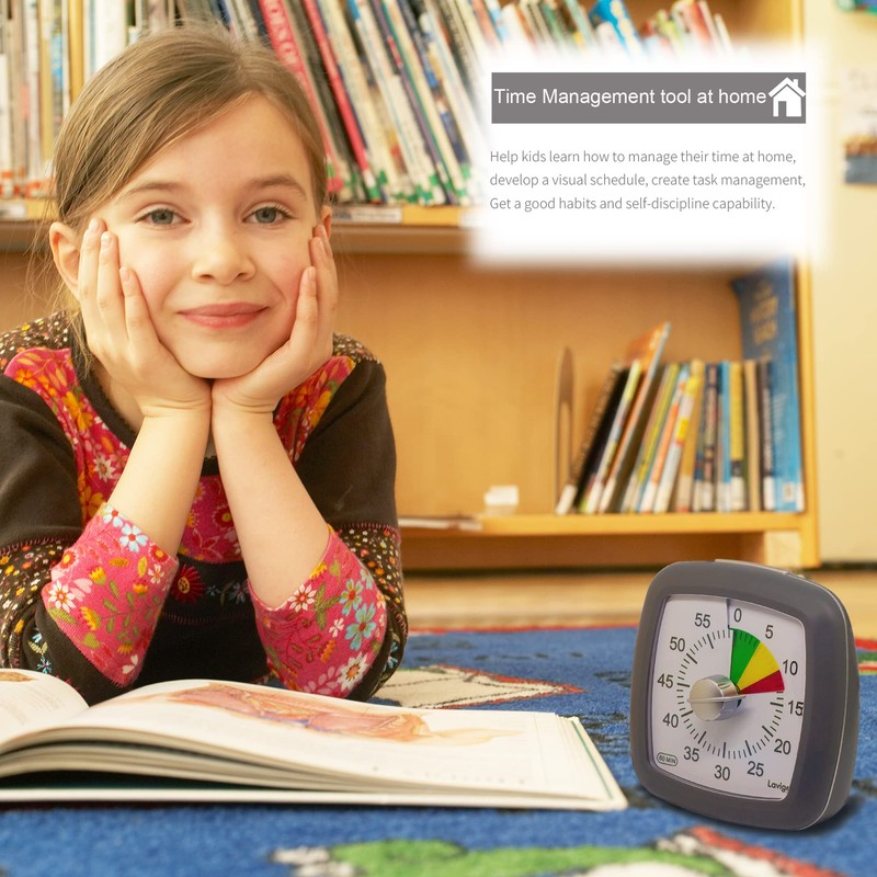 Lavigo 60 Minute Countdown Visual Timer for Adults Kitchen Cooking