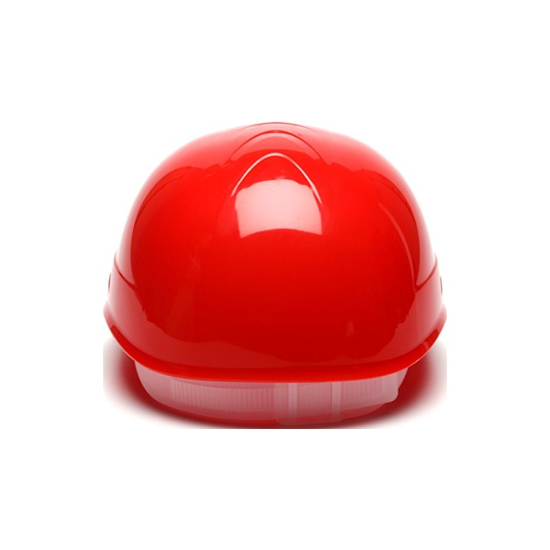 Pyramex Ridgeline 4 Point Glide Lock Suspension Bump Cap, Red