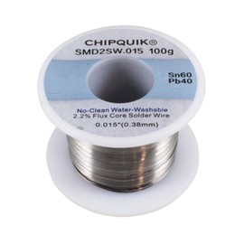 Solder Wire 60/40 Tin/Lead no-Clean .015 100g Ultra Thin
