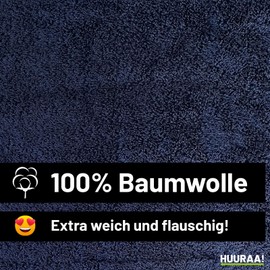 Huuraa Sporthandtuch Musikleiter Spielmannszug Geschenk 50x100cm French Navy Baumwolle Musikleiter Geschenkidee