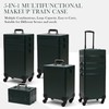 CHUANGJIN Particle Rolling Makeup Train Case Professional Cosmetic Trolley Large