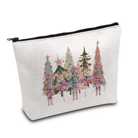 MAOFAED Nutcracker Ballet Cosmetics Bag, Christmas Party Favor, Christmas Nutcracker Gift, Dancer Gift, Dance Lover Gift (nutcrackerCA)