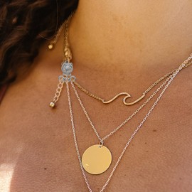 Milisten Necklace Layering Clasps Dual and Triple Ring Multi-Strand Necklace Separator Buckle 0.90X0.47 Inch Lightweight Jewelry Spacer for DIY Layered Necklaces and Bracelets to Prevent Tangling