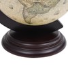 FAMIROSA Tabletop Globe Bar Wine Stand Eucalyptus Wood Green