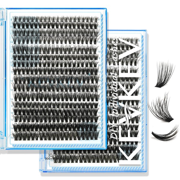 KevKev 3D Fluffy Lash Clusters Cluster Lashes 30+40D+50D 8-16 Mixed