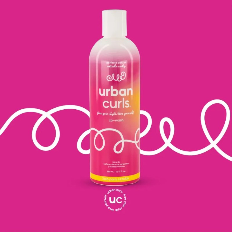 Shampoo Co-wash Para Cabello Rizado Urban Curls Sn Sal 360ml