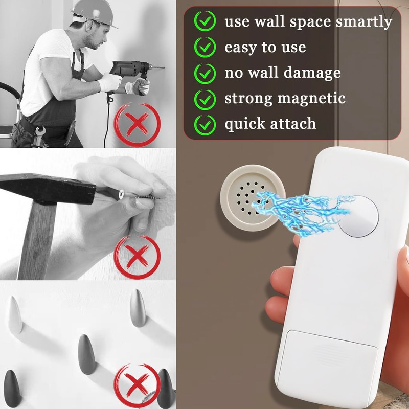 6PCS Magnetic Remote Control Holder, Self Adhesive Upgraded Remote Control