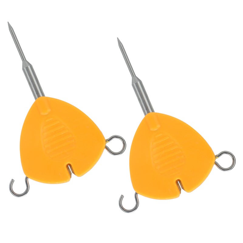 2Pcs Portable Fishing Bait Needle Hook Knot Puller Fishing Baiting