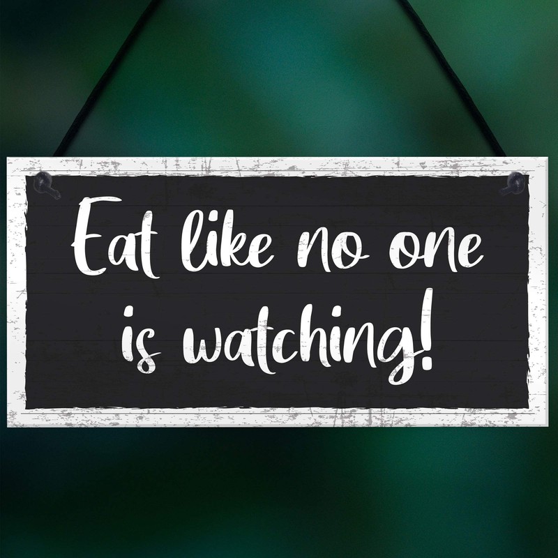 RED OCEAN Shabby Chic Sign Funny Kitchen Plaque Hanging Wall