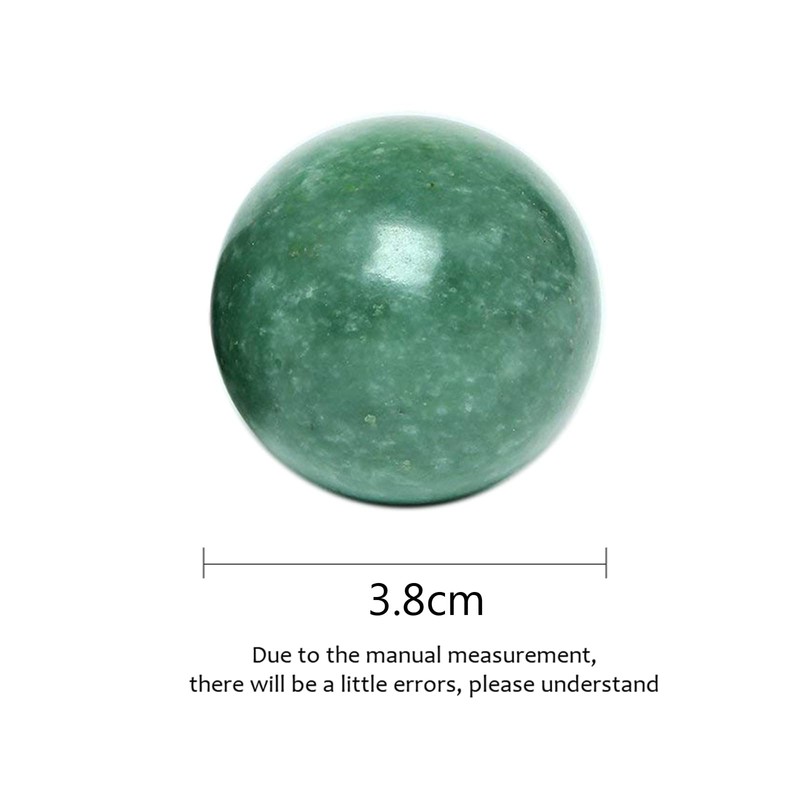 STCREE 3.8cm Exercise Handballs Soild Marble Chinese Baoding Balls Dark
