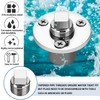 YUSOVE Garboard Drain Plug Kit,Marine 316 Stainless Steel Drain Plug