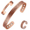 Vicmag Copper Magnetic Bracelet for Women Men 3500 Gauss Magnets