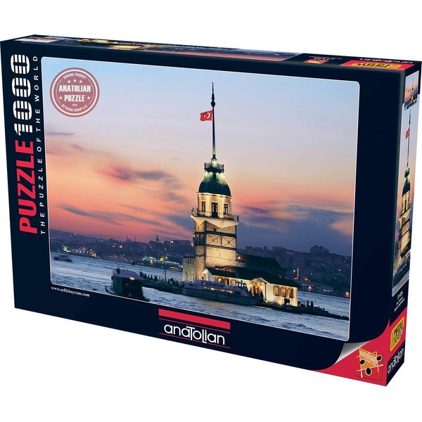 Anatolian Puzzle - Maiden's Tower, 1000 Piece Jigsaw Puzzle, Multicolor