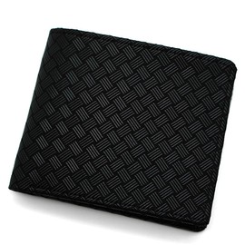Indenya No.2006 Bifold Wallet, Bill J, Coin Pocket, Deerskin, [1-158] Black - Black Lacquer Web Edition