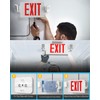Sunco Double Sided LED Emergency EXIT Sign, Two LED Lights,