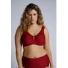 Ulla Popken Ladies’ Relief Bra, Non-Wired, Rhinestone Pendant, C–G Cup