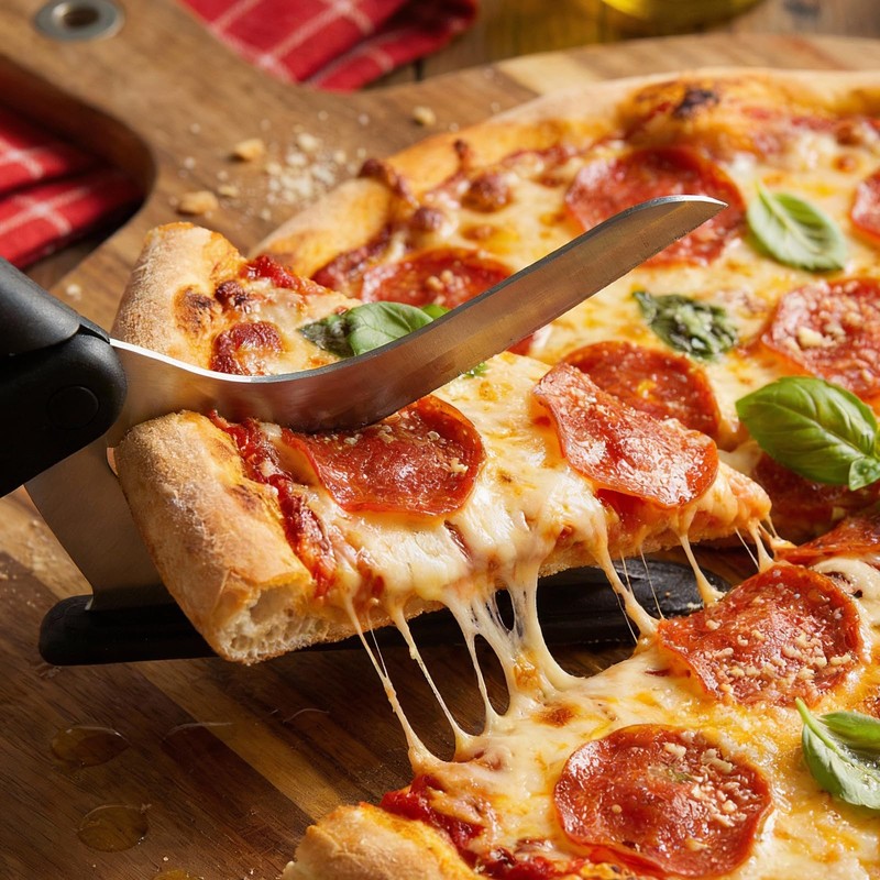 Frepxzlk Pizza Scissors, Pizza Cutter Scissors with Sharp Food-Grade Stainless