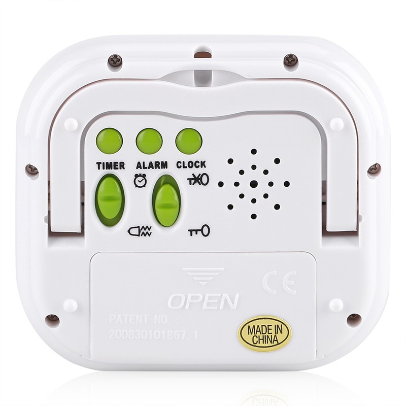 Music/Vibration Digital LCD Alarm Clock Electronic Kitchen Timer with Backlight