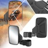 Pair of Universal Textured Black Rectangle Convex Style UTV Side