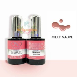 CND PLEXIGEL Bonder, Builder, Protector Top Coat, Shaper 0.5 fl oz [Pick Any] - Milky Mauve