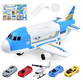 Tuko Transport Cargo Airplane Car Toy Play Set for 3+ Years Old Boys and Girls