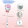 2pcs Silly Goose Funny Badge Holder Retractable Cute Badges Reels