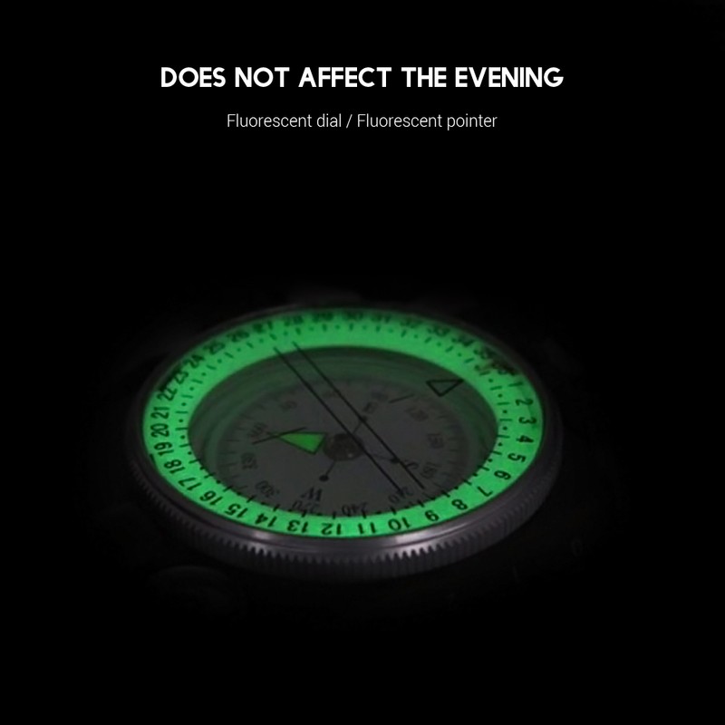 Military Compass Prismatic Sighting Compass Magnetic Waterproof Hand Held Compass