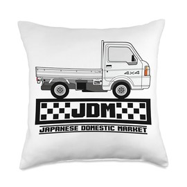 Mini Truck Kei Japan Micro Truck 4wd Off Road Light Truck Throw Pillow
